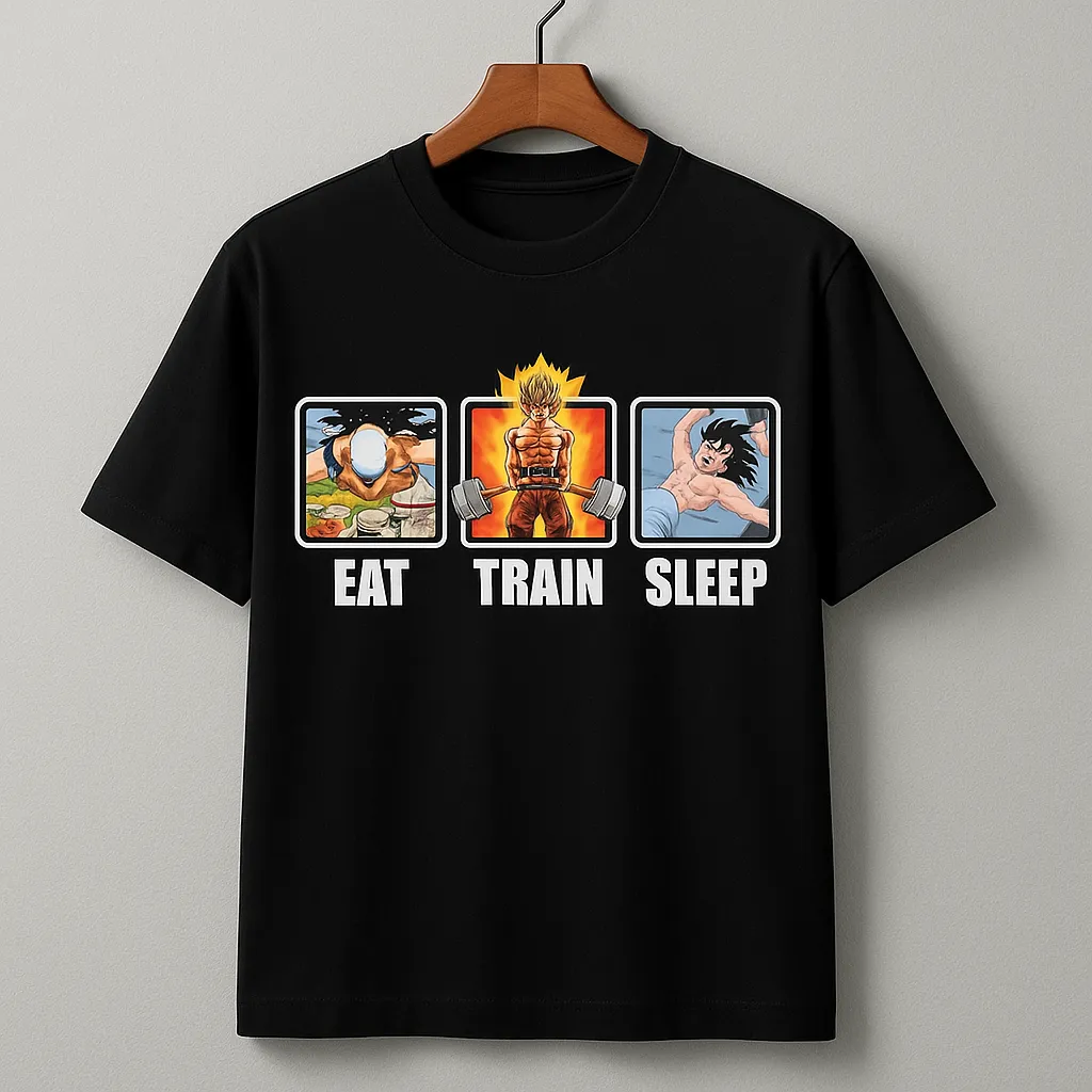 Eat-Train-Sleep! Motivation Tshirt (S)